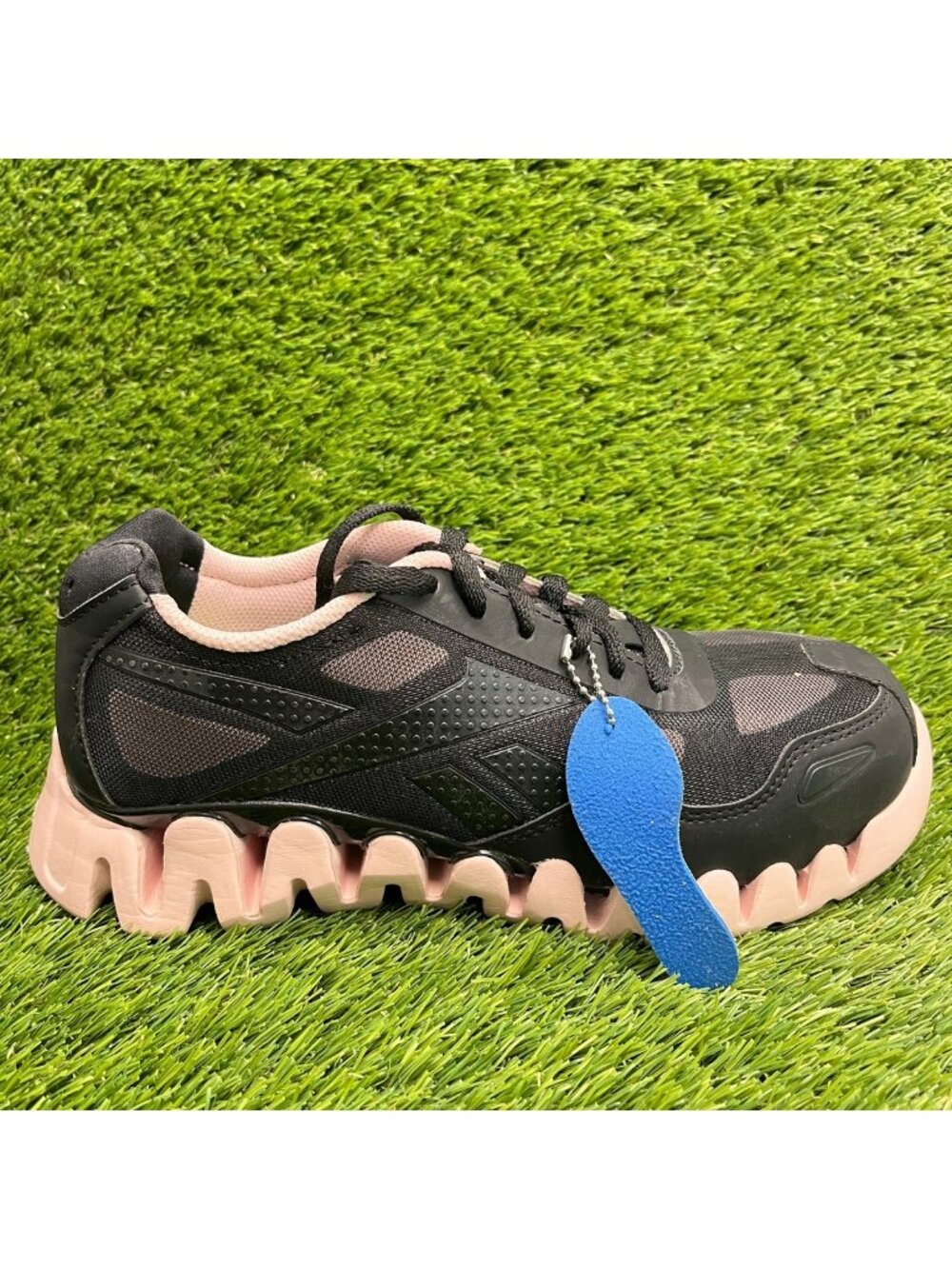 Reebok Zig Pulse Womens Size 7.5 Black Pink Composite Toe Safety Work Shoes